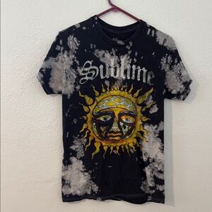 Sublime Black Tie-Dye Men's Shirt